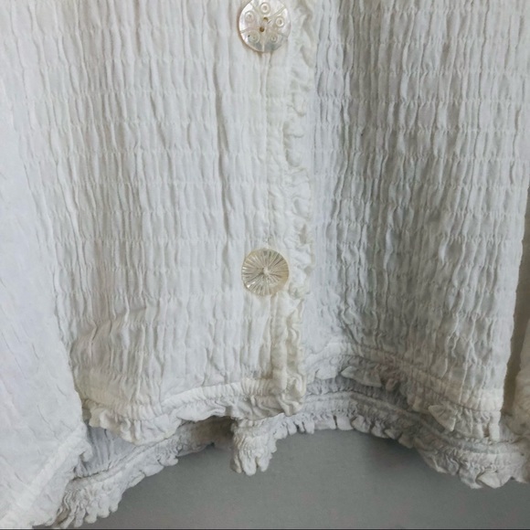 Vintage Boho White Blouse - Picture 5 of 12